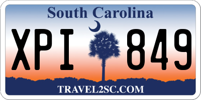 SC license plate XPI849