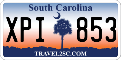 SC license plate XPI853