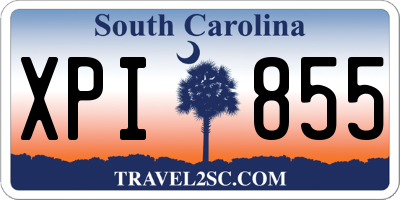 SC license plate XPI855