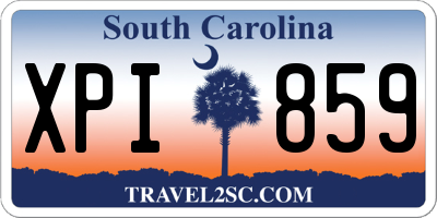 SC license plate XPI859