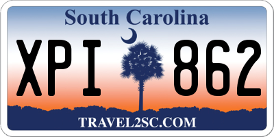 SC license plate XPI862