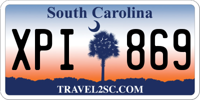 SC license plate XPI869
