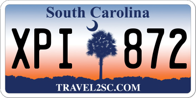 SC license plate XPI872