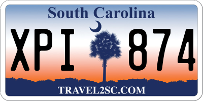 SC license plate XPI874