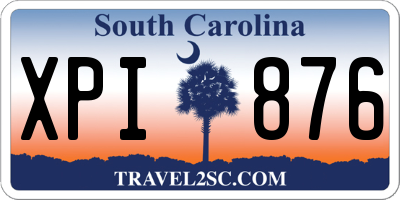 SC license plate XPI876