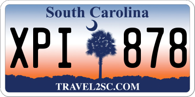 SC license plate XPI878