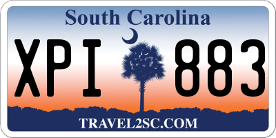 SC license plate XPI883