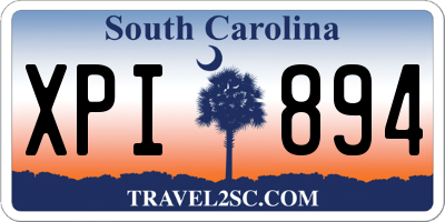 SC license plate XPI894