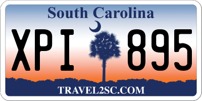 SC license plate XPI895