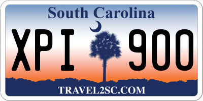 SC license plate XPI900