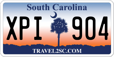 SC license plate XPI904