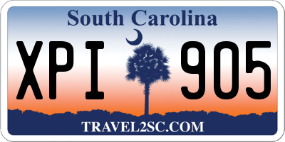 SC license plate XPI905