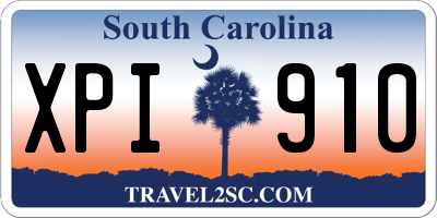 SC license plate XPI910