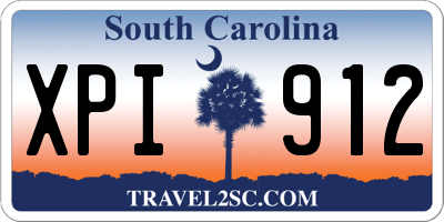SC license plate XPI912