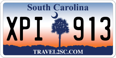 SC license plate XPI913