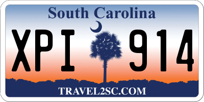 SC license plate XPI914