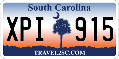 SC license plate XPI915
