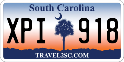 SC license plate XPI918