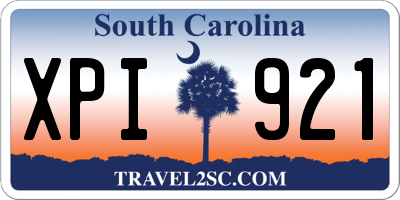 SC license plate XPI921