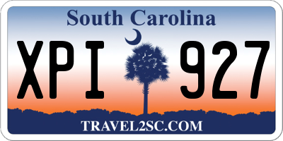 SC license plate XPI927