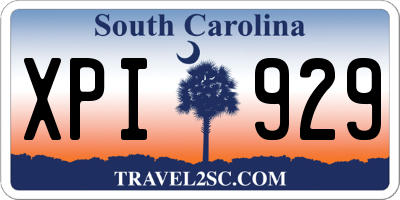 SC license plate XPI929