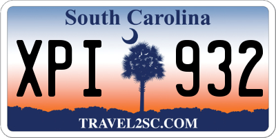 SC license plate XPI932
