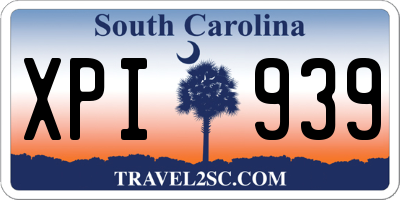 SC license plate XPI939