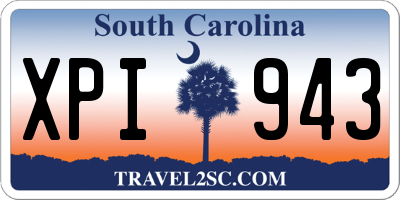 SC license plate XPI943