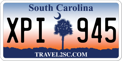 SC license plate XPI945