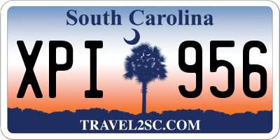 SC license plate XPI956