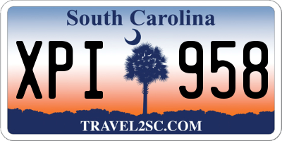 SC license plate XPI958