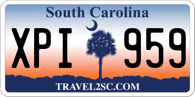 SC license plate XPI959