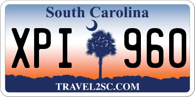 SC license plate XPI960