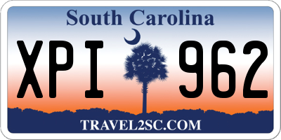 SC license plate XPI962