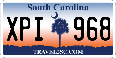 SC license plate XPI968