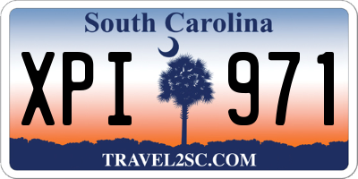 SC license plate XPI971