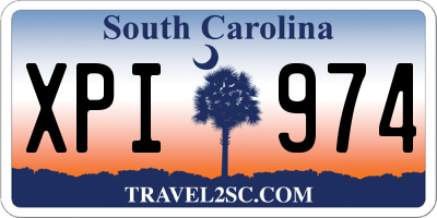 SC license plate XPI974