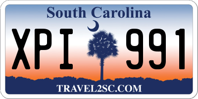 SC license plate XPI991