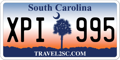 SC license plate XPI995