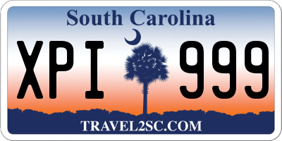 SC license plate XPI999