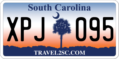 SC license plate XPJ095