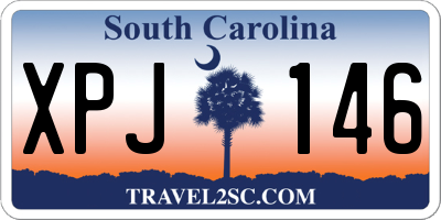 SC license plate XPJ146