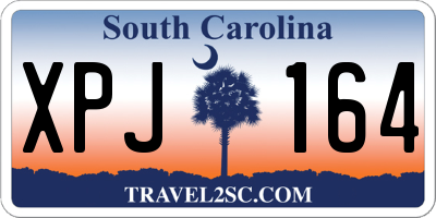 SC license plate XPJ164