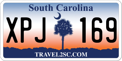 SC license plate XPJ169