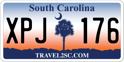 SC license plate XPJ176