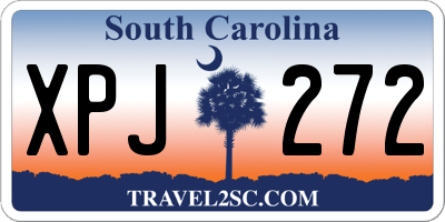 SC license plate XPJ272