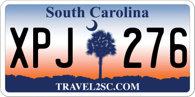 SC license plate XPJ276