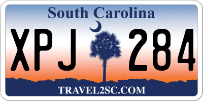 SC license plate XPJ284