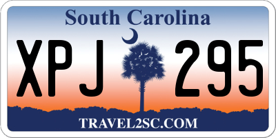 SC license plate XPJ295