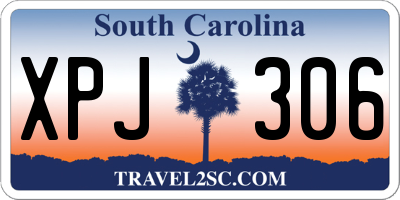 SC license plate XPJ306